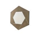 Miroir Décoratif Hexagone Alcot L60xh70cm Bronze