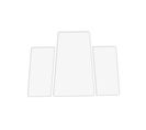 Lot De 3 Miroirs Décoratifs Fawz Cadre Blanc