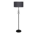 Lampadaire Design Moderne Senga L160cm Abat Jour Anthracite Avec Support Métal Chrome