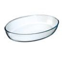 Plat À Four Ovale En Verre 35cm Transparent