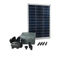 Pompe De Bassin Solaire Solarmax 1000 Avec Panneau + Accu + Jets D'eau Volcan Et Cloche