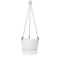 Pot De Fleurs A Suspendre Greenville 24 - Extérieur - Ø 23,9 X H 20,3 Cm - Blanc