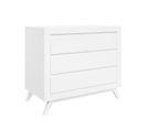 Anne - Commode Enfant 3 Tiroirs En Bois - Blanc