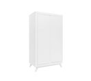 Anne - Armoire Enfant 2 Portes En Bois - Blanc