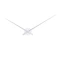 Horloge Murale Design Minimaliste Little Big Time - Diam. 90 Cm - Argent