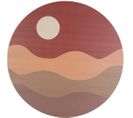 Décoration Murale Wall Art Sunset 40 Cm Brun Argile