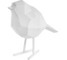 Oiseau En Résine Mat Origami 17cm Blanc