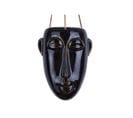 Cache-pot Design Suspendu Mask Allongé - H. 25,5 Cm - Brun Foncé