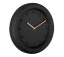 Horloge Ronde En Résine Petra  30 Cm Noir