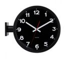 Horloge Murale Double Face H38cm Noir