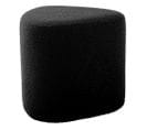 Pouf En Tissu Bouclette Ada Organic Noir