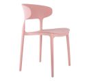 Fauteuil Coloré En Polypropylène Fain Rose Pâle