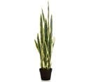 Plante Artificielle Sanseveria En Pot En Plastique 97 Cm