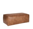 Bronco - Pouf Rectangulaire Vintage - Couleur - Cognac