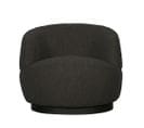 Woolly - Fauteuil En Tissu Bouclette - Couleur - Gris Anthracite