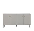 Madu - Buffet 2 Portes En Bois L160cm - Couleur - Gris Clair