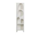 Caz - Colonne De Rangement En Bois 5 Niches H180cm - Couleur - Blanc