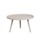 Mesa - Table D'appoint Ronde Bois Ø60cm - Couleur - Beige