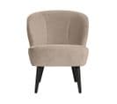 Sara - Fauteuil Cocktail En Velours - Couleur - Beige