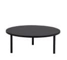 Laut - Table Basse Ronde En Bois Ø80cm - Couleur - Noir