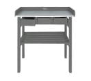 Table De Jardinage rempotage En Pin Et Zinc Gris - Cf29g