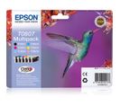 Cartouches D'encre Hummingbird Multipack "colibri" (t0807) - Encres Claria N, C, M, J, Cc, Mc