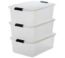 Lot De 3 Boîtes De Rangement Top Box Tb-30 - Plastique - 30 L