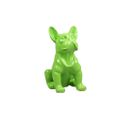 Chien Bouledogue Français Coloré 37 X 25 X 22 Cm Vert Citron