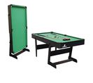 Table De Billard Hustle L   Table De Billard Pliable 5ft Noir / Vert Pour L'intérieur