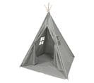 Alba Tente Tipi Pour Enfants En Gris   Tente De Jeu Avec Tapis Pour L'intérieur / Chambre