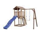 Beach Tower Aire De Jeux Avec Toboggan En Bleu, Balançoire et Bac à Sable   Grande Maison Enfant