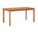 Table De Jardin 140x80x74 Cm Bois D'acacia Massif