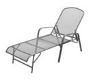 Chaise Longue En Acier - 60x180cm - Gris Foncé