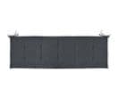 Coussin De Banc De Jardin Anthracite 150x50x3 Cm Tissu Oxford