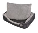 Lit Pour Chiens Avec Coussin Rembourré Taille M Noir