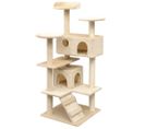 Arbre à Chat Avec Griffoirs En Sisal 125 Cm Beige