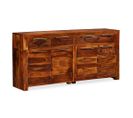 Buffet Bois Massif De Sesham 160 X 35 X 75 Cm