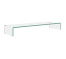 Meuble TV / Pour Moniteur 100 X 30 X 13 Cm Verre Transparent