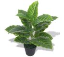 Plante Taro Artificielle Avec Pot 45 Cm Vert