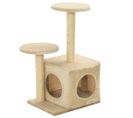 Arbre à Chat Avec Griffoir En Sisal 60 Cm Beige