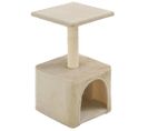 Arbre À Chat Avec Griffoirs En Sisal 55 Cm Beige