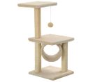 Arbre À Chat Avec Griffoirs En Sisal 65 Cm Beige