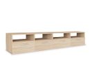 Meuble TV 2 PCs Aggloméré 95 X 35 X 36 Cm Chêne