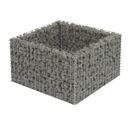 Jardinière À Gabion Acier Galvanisé 90x90x50 Cm