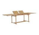 Table Extensible De Jardin 180-280x100x75 Cm Teck Massif