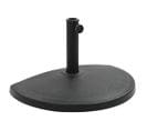 Socle Demi-rond De Parasol Polyrésine 15 Kg Noir