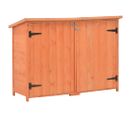 Abri De Stockage De Jardin 128x42x91 Cm Bois