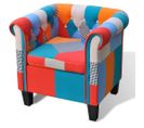 Fauteuil Avec Design De Patchwork Tissu