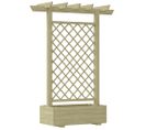 Jardinière Pergola 162 X 56 X 204 Cm Bois