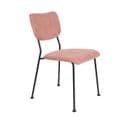 Benson - Chaise De Repas Velours  Rose